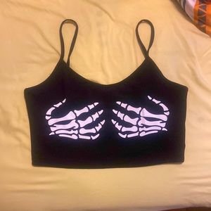 This is a crop top. It is not used